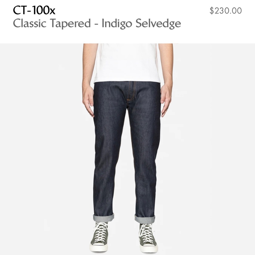 3sixteen CT-100x tapered jeans NWT